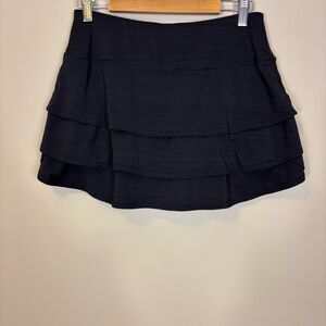 Athleta Black Athletic Layered Tennis Skort Small